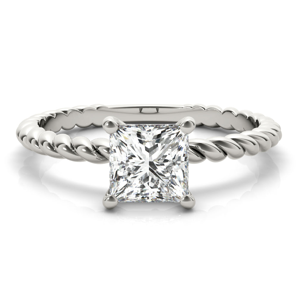 Eleanor Princess Diamond Solitaire Engagement Ring-VIRABYANI